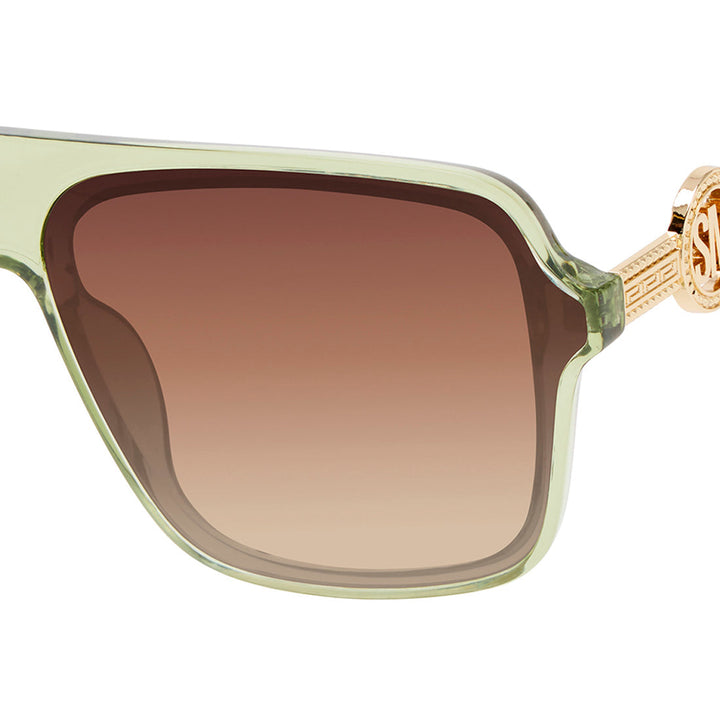 TELLIE SHINY CRYSTAL GREEN-GOLD