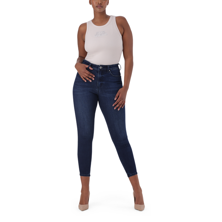 EVA CURVY DARK WASH SKINNY