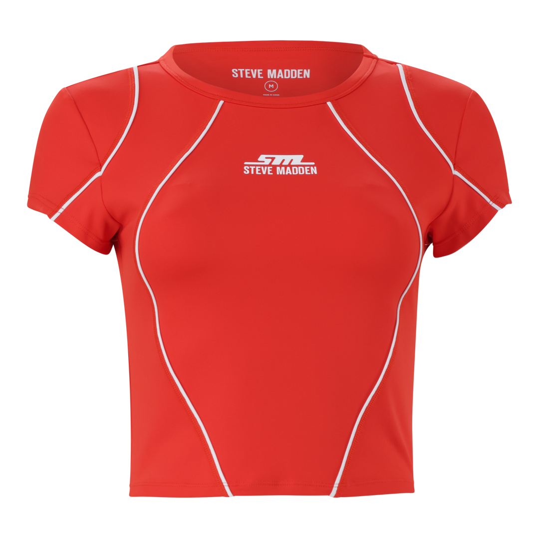 ALANA RED ACTIVE CROPPED TOP