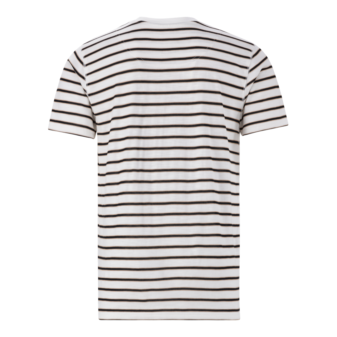 SCOTT MULTI STRIPE CREW NECK T-SHIRT