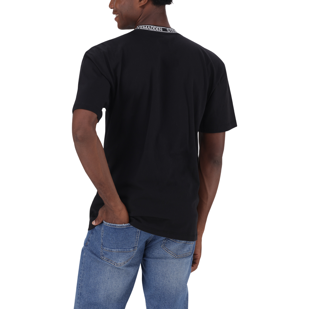 LANDON BLACK LOGO TRIMMED T-SHIRT