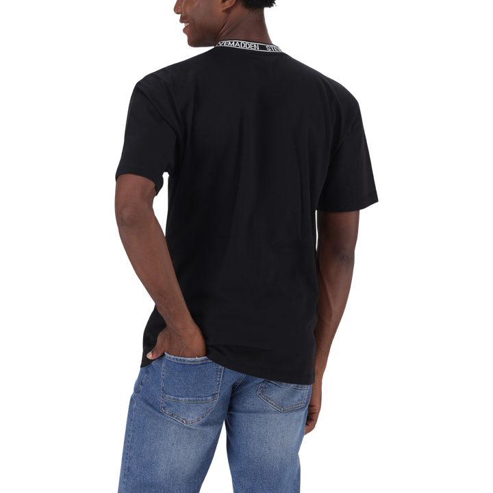 LANDON BLACK LOGO TRIMMED T-SHIRT