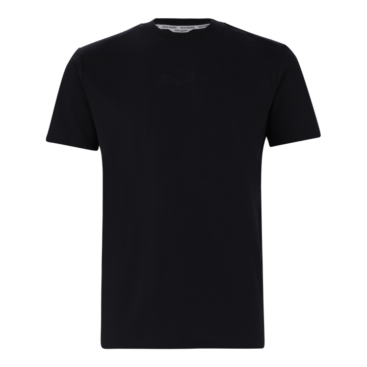 JAX BLACK CREW NECK LOGO T-SHIRT