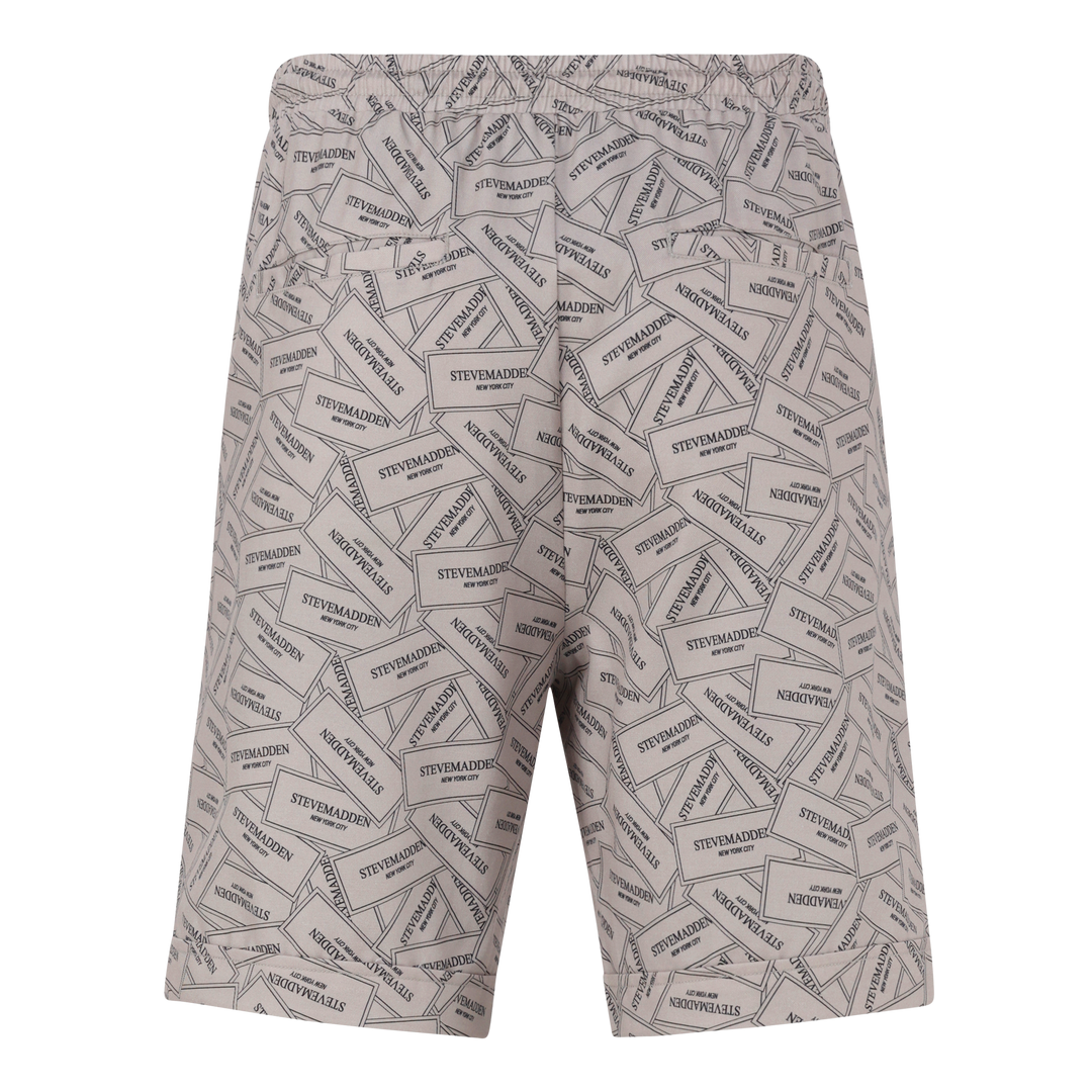 LEWIS KHAKI PRINTED SHORTS