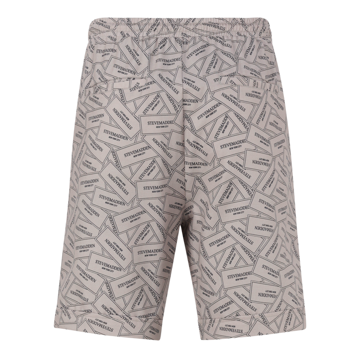 LEWIS KHAKI PRINTED SHORTS