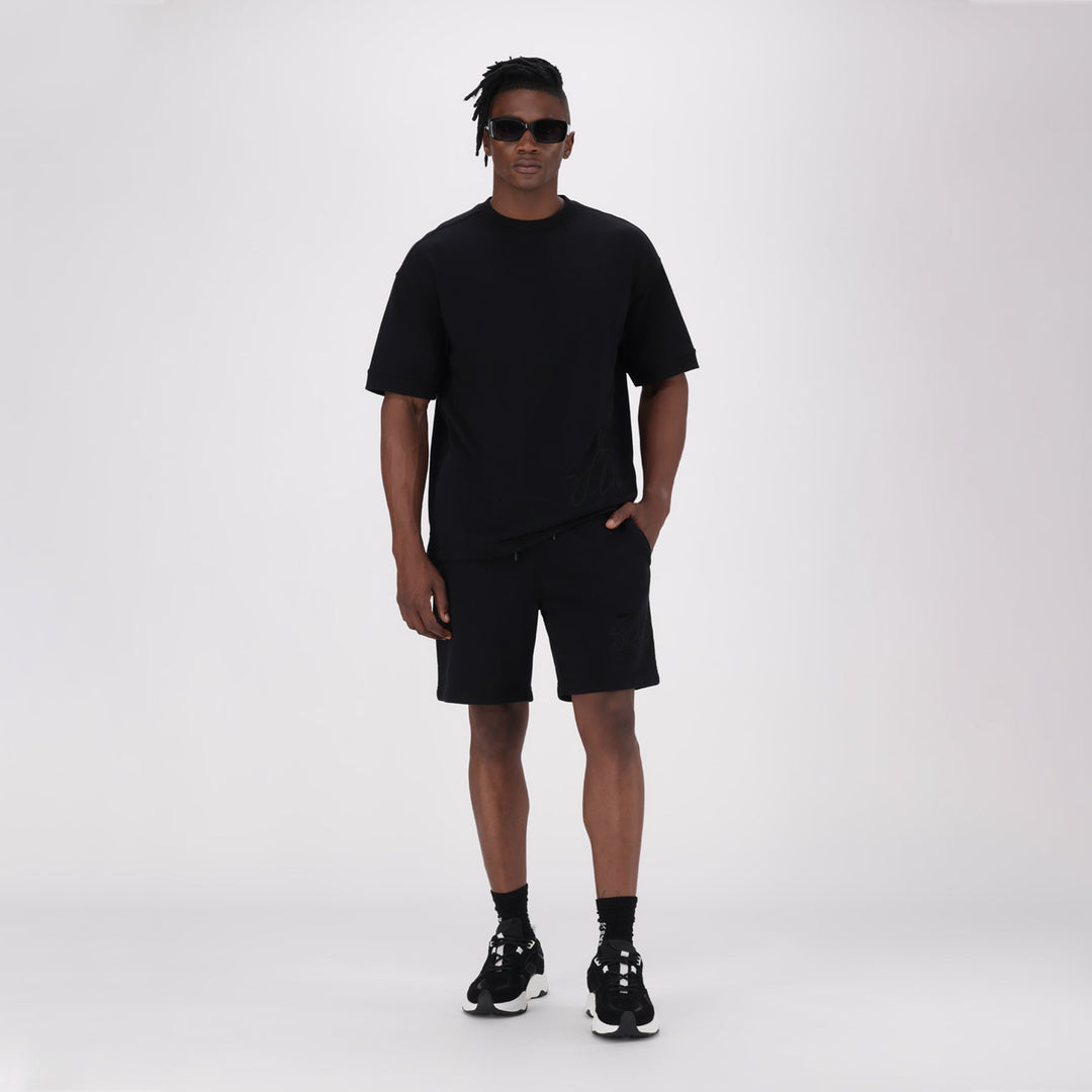 TOFE BLACK JOGGER SHORTS