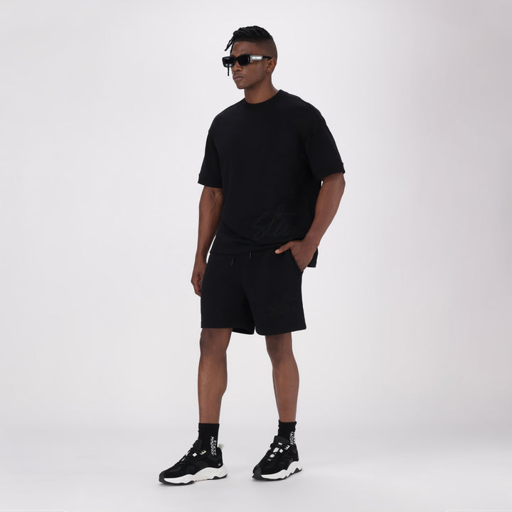 TOFE BLACK JOGGER SHORTS