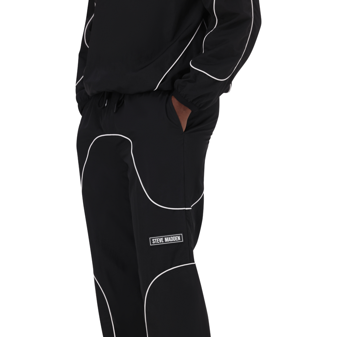 PEREZ BLACK PIPING TRACK BOTTOM