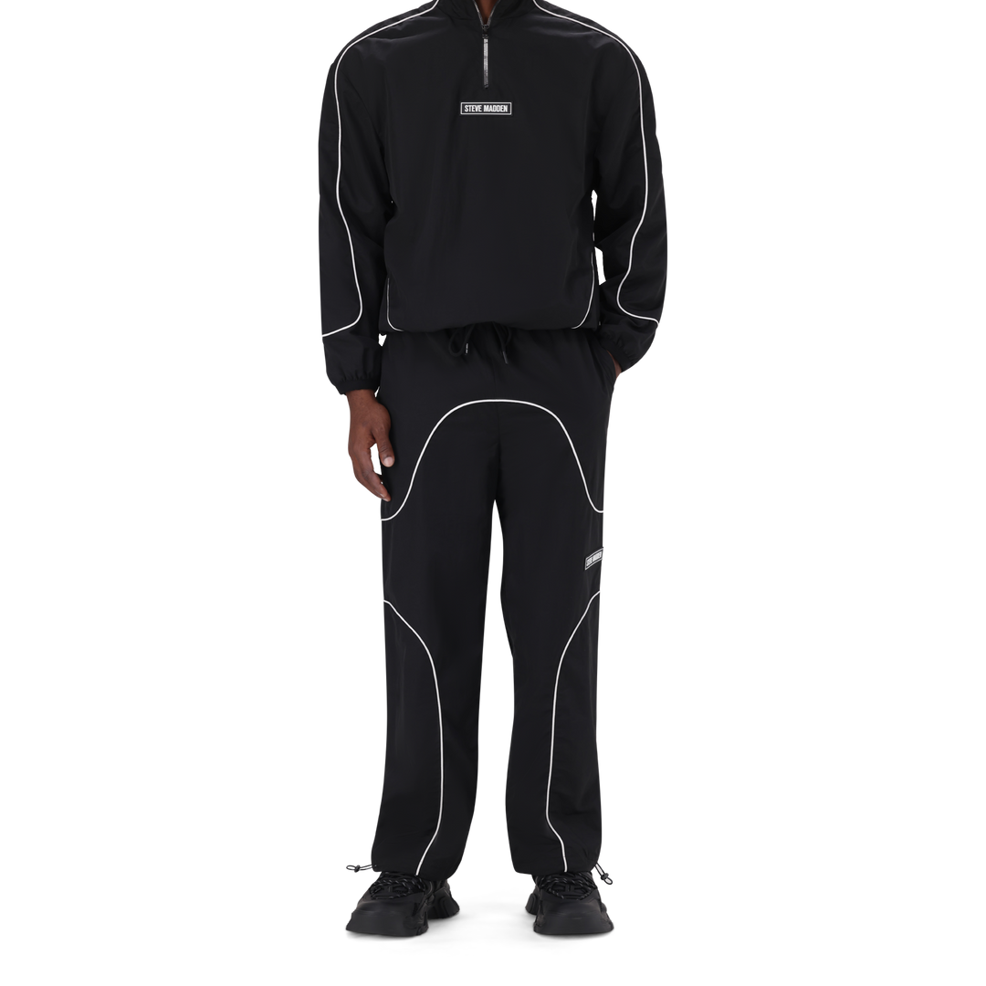 PEREZ BLACK PIPING TRACK BOTTOM