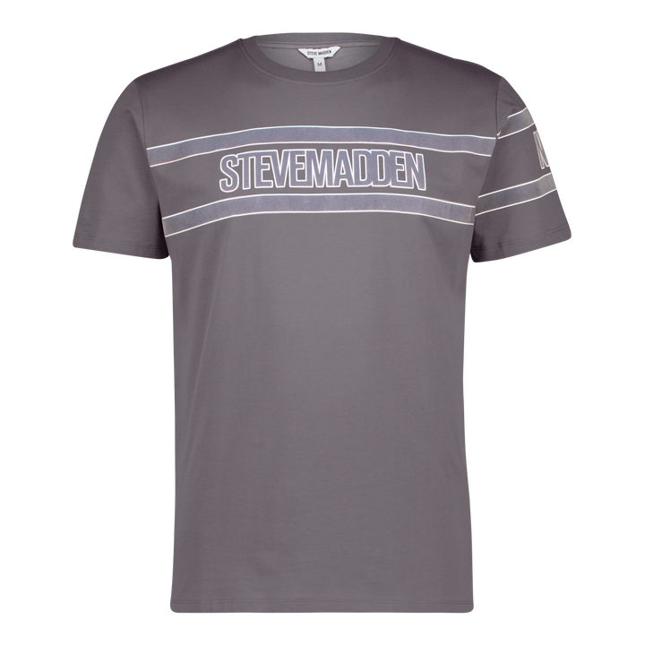 FINN GREY FLOCK CREW NECK T-SHIRT