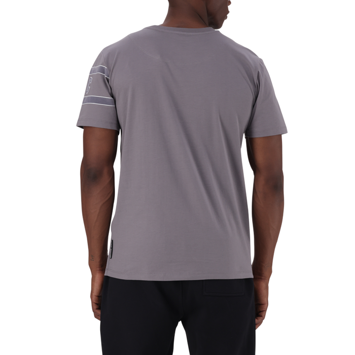 FINN GREY FLOCK CREW NECK T-SHIRT