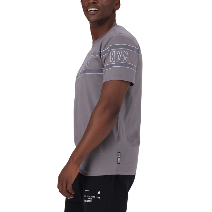 FINN GREY FLOCK CREW NECK T-SHIRT