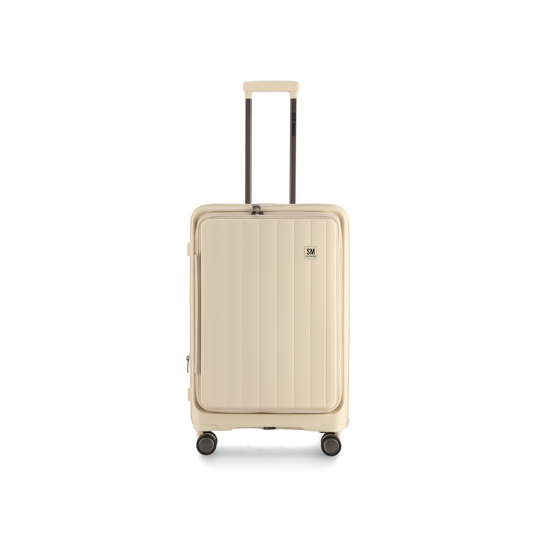 MANHATTAN JET SET CREAM LUGGAGE SET OF 3 TRAVEL CASES