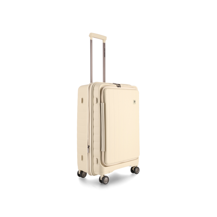 MANHATTAN JET SET CREAM LUGGAGE SET OF 3 TRAVEL CASES