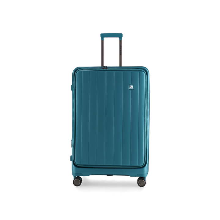 MANHATTAN JET SET TEAL BLUE LUGGAGE SET OF 3 TRAVEL CASES