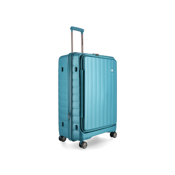 MANHATTAN JET SET TEAL BLUE LUGGAGE SET OF 3 TRAVEL CASES