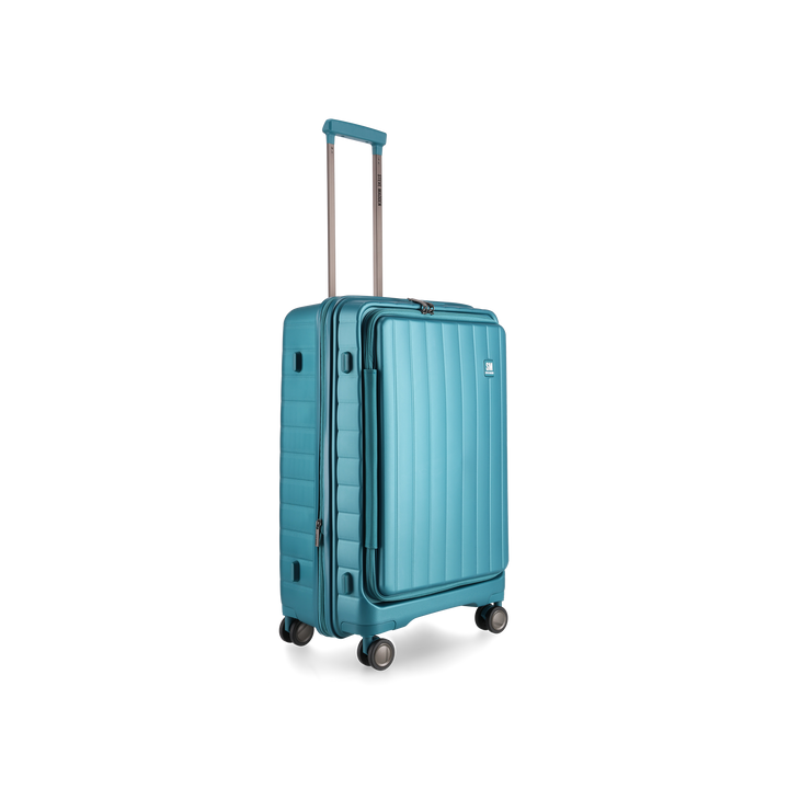 MANHATTAN JET SET TEAL BLUE LUGGAGE SET OF 3 TRAVEL CASES