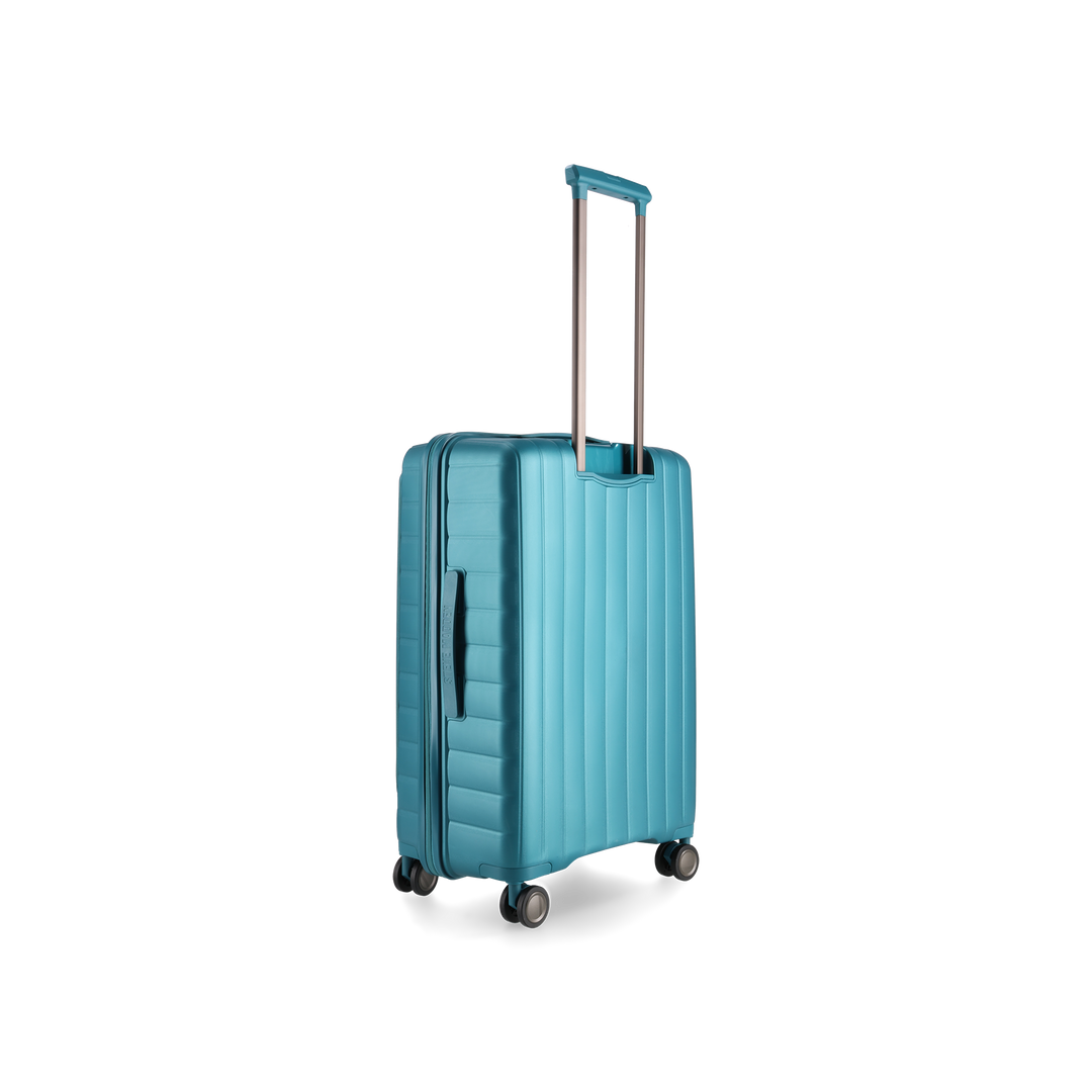 MANHATTAN JET SET TEAL BLUE LUGGAGE SET OF 3 TRAVEL CASES