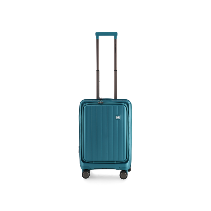 MANHATTAN JET SET TEAL BLUE LUGGAGE SET OF 3 TRAVEL CASES