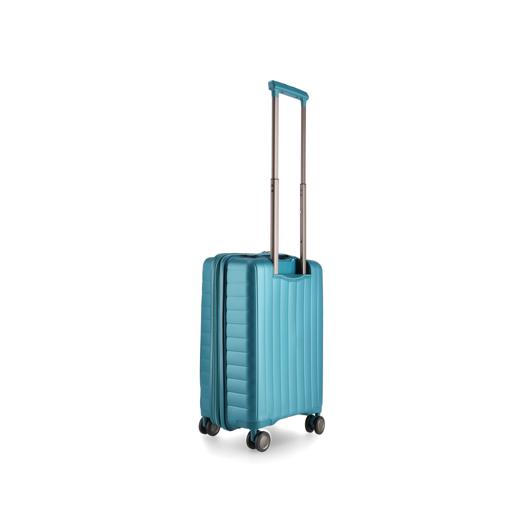 MANHATTAN JET SET TEAL BLUE LUGGAGE SET OF 3 TRAVEL CASES