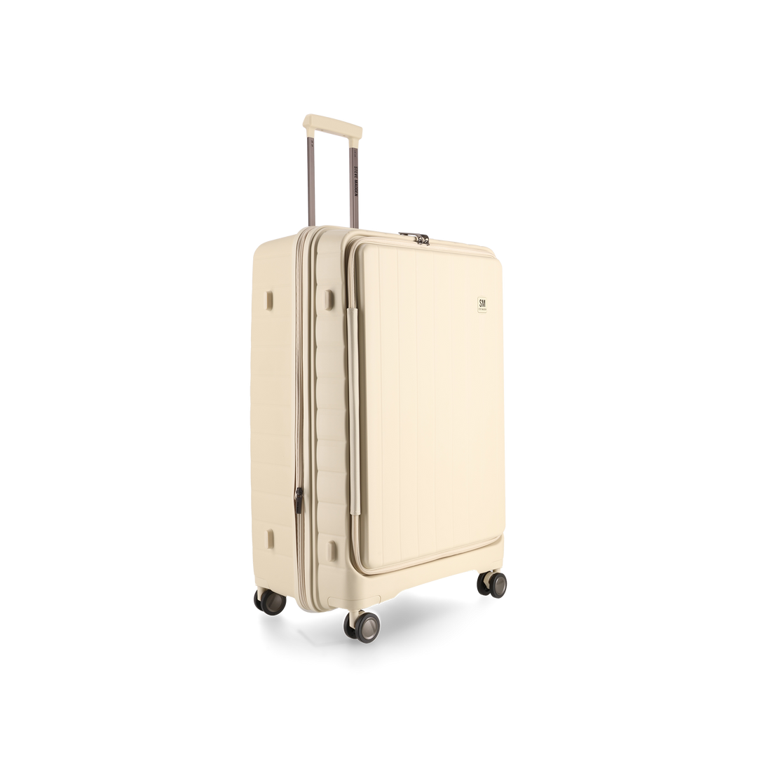 MANHATTAN JET SET CREAM LUGGAGE SET OF 3 TRAVEL CASES