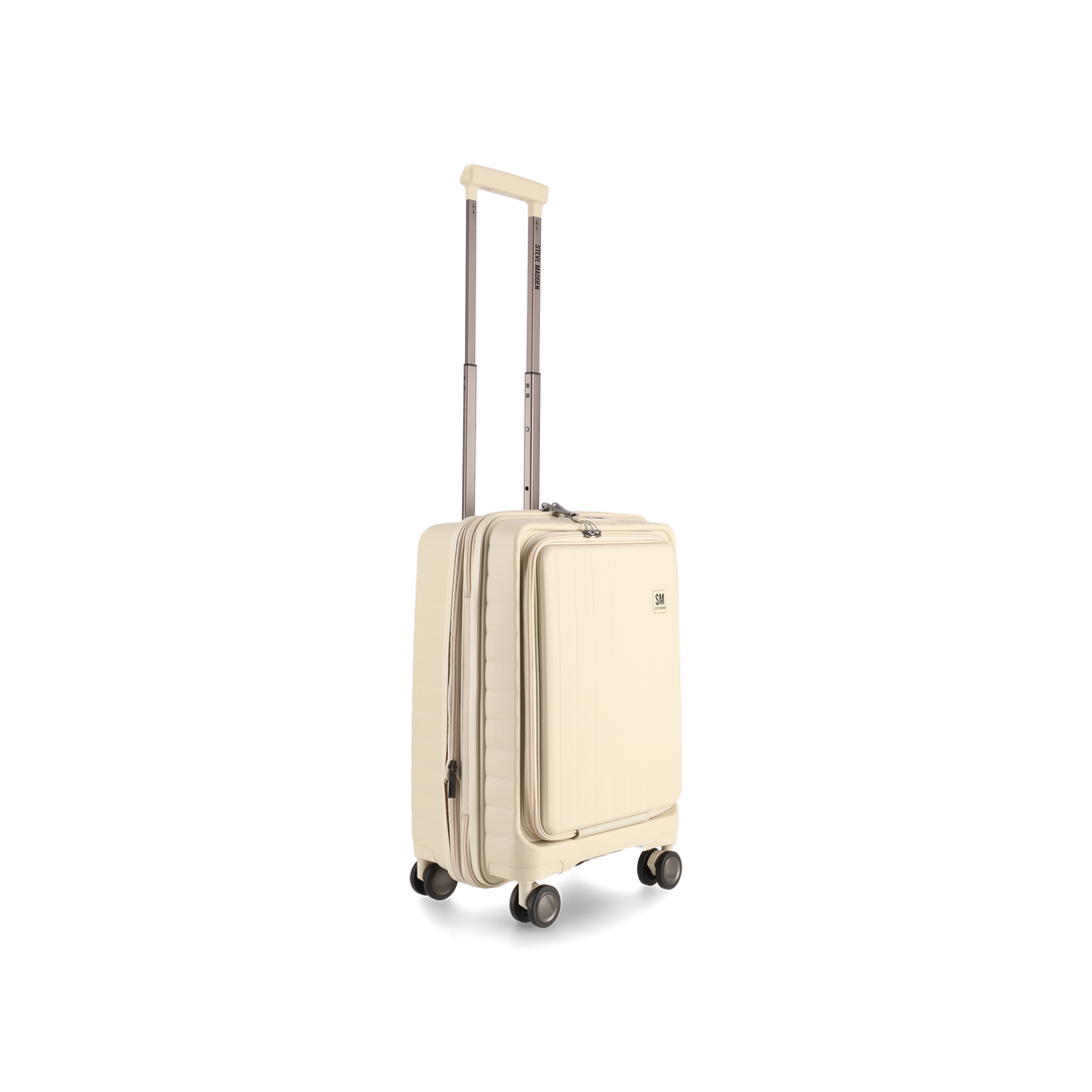 MANHATTAN JET SET CREAM LUGGAGE SET OF 3 TRAVEL CASES