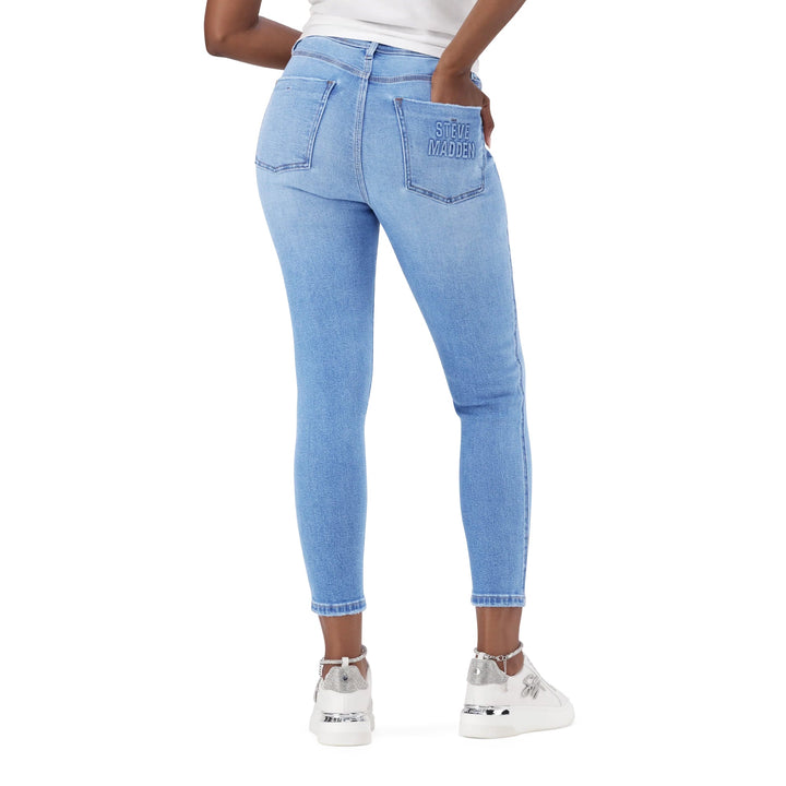 ZOE CONTOUR CURVY MID WASH SKINNY