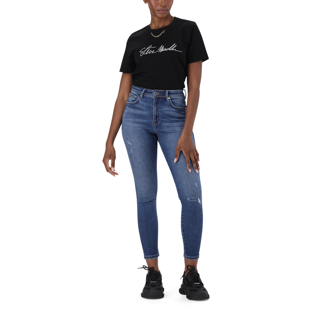 ZOE CONTOUR CURVY DARK WASH SKINNY
