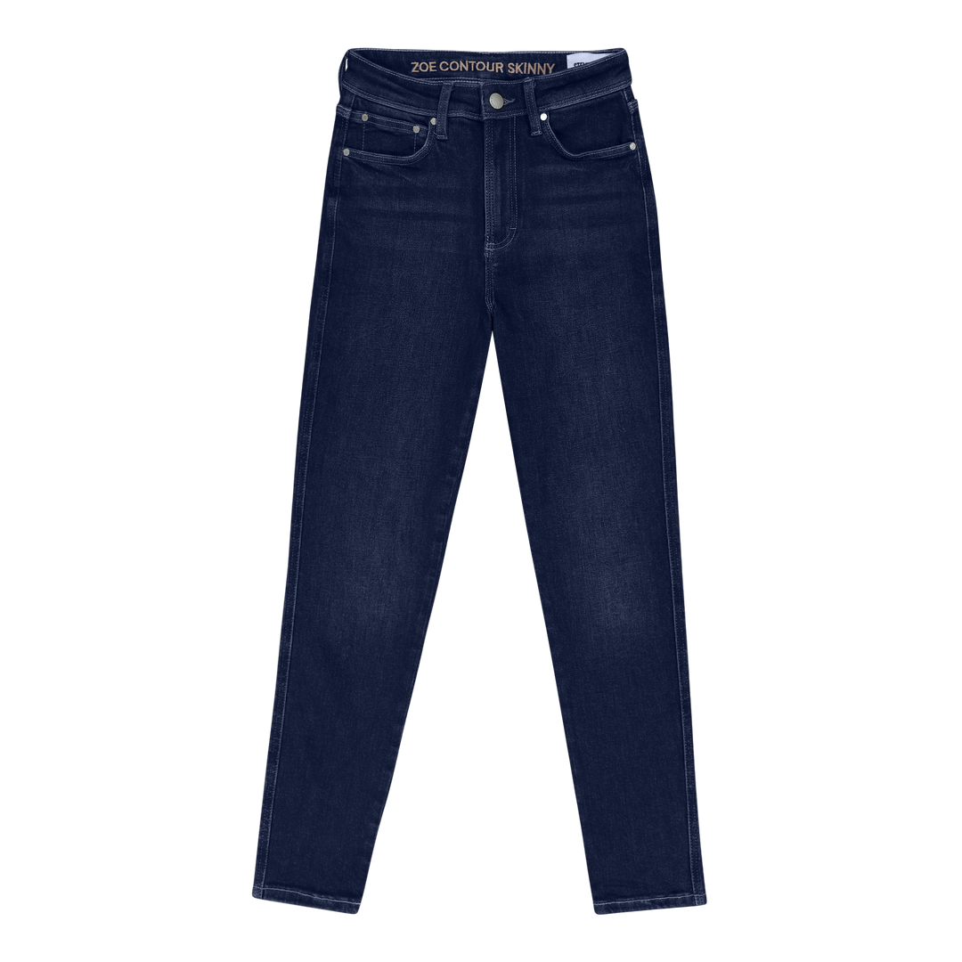 ZOE DARK BLUE CONTOUR CURVY DARK WASH SKINNY