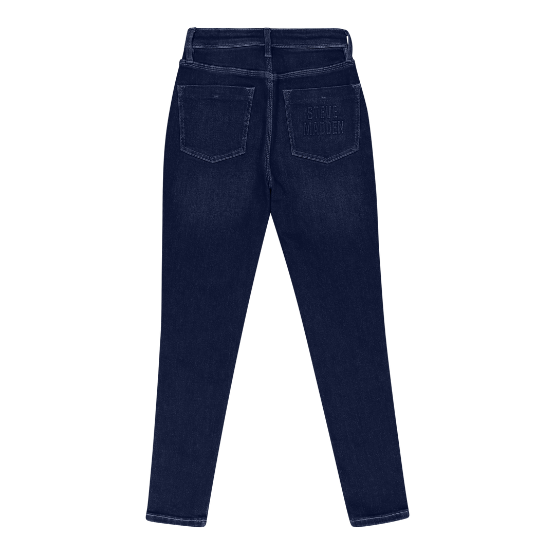 ZOE DARK BLUE CONTOUR CURVY DARK WASH SKINNY