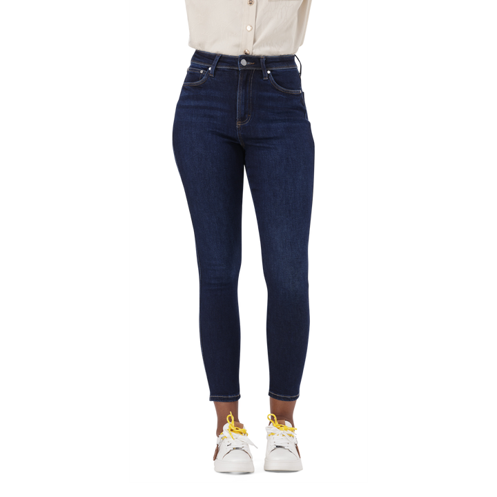 ZOE DARK BLUE CONTOUR CURVY DARK WASH SKINNY