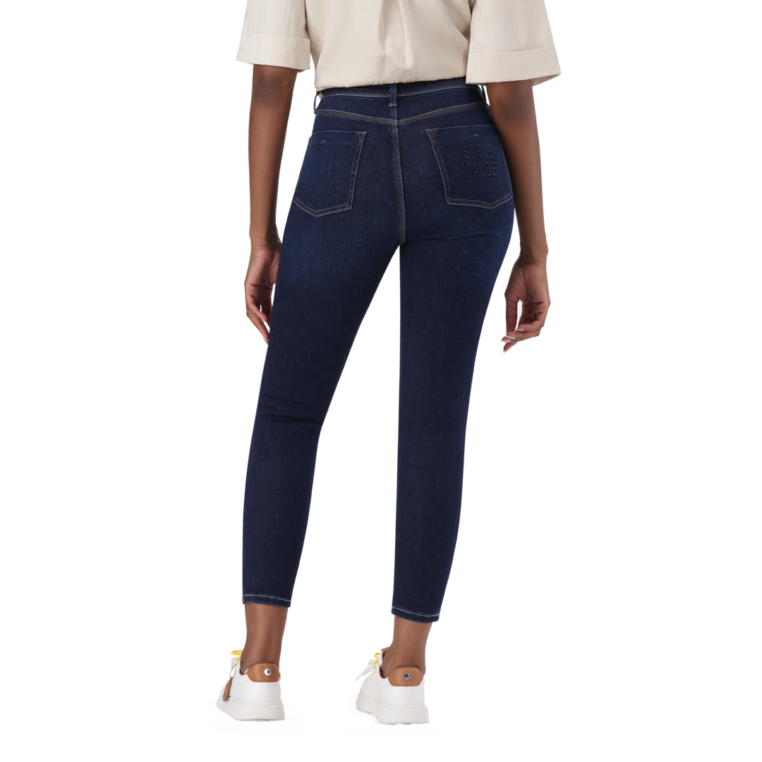 ZOE DARK BLUE CONTOUR CURVY DARK WASH SKINNY