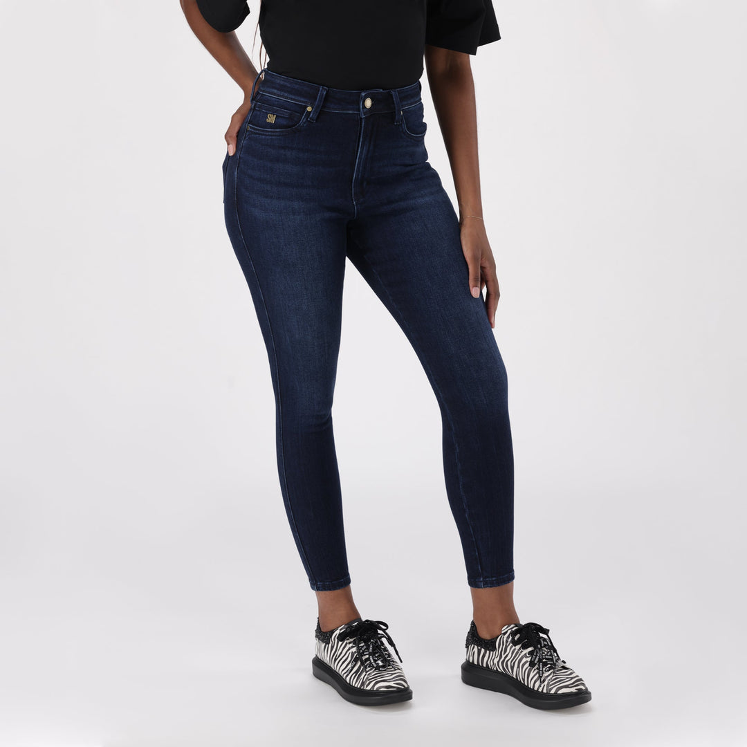 ZOE CONTOUR CURVY DARK WASH SKINNY