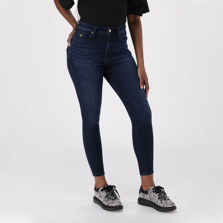 ZOE CONTOUR CURVY DARK WASH SKINNY