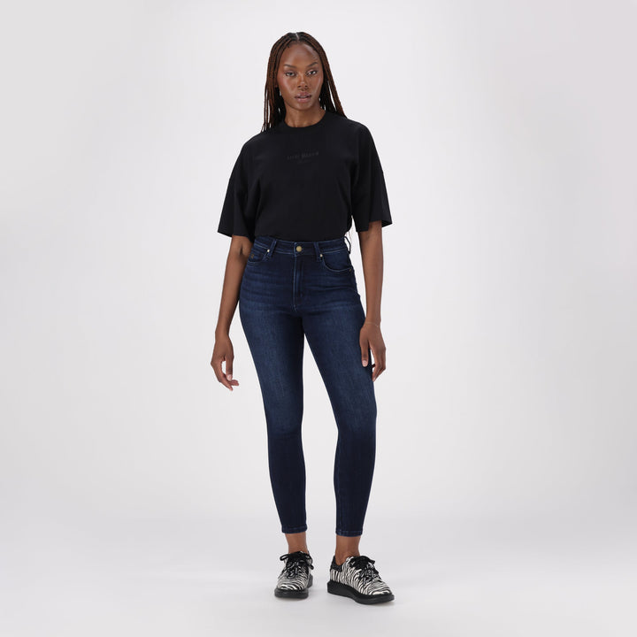ZOE CONTOUR CURVY DARK WASH SKINNY