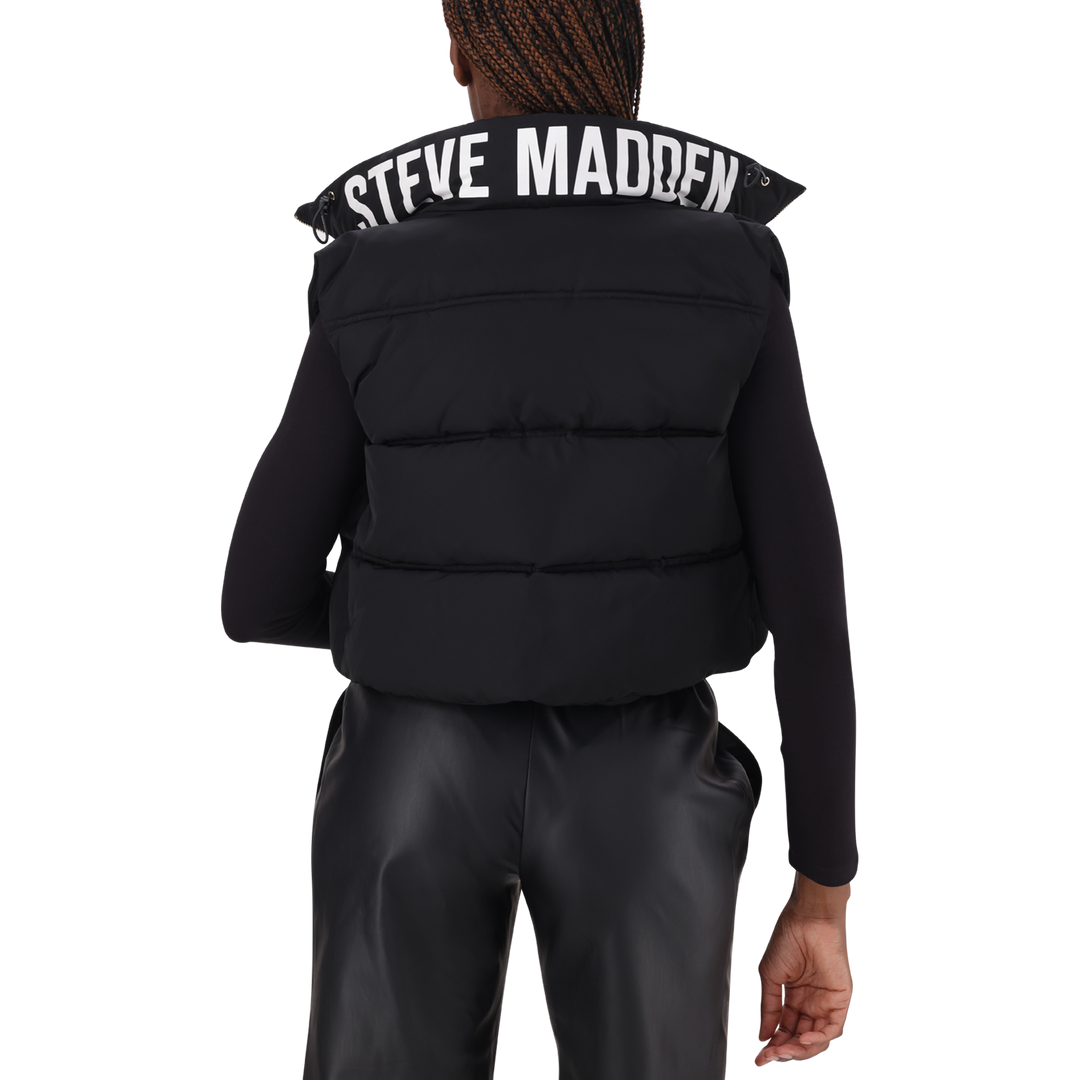 REBECCA BLACK PADDED GILLET