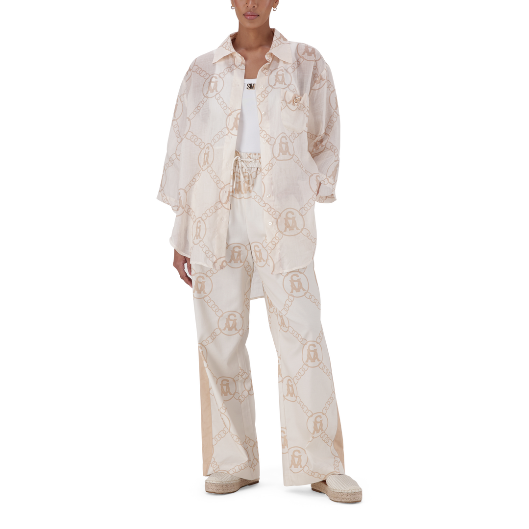 BRIELLE STONE WIDE LEG PANT
