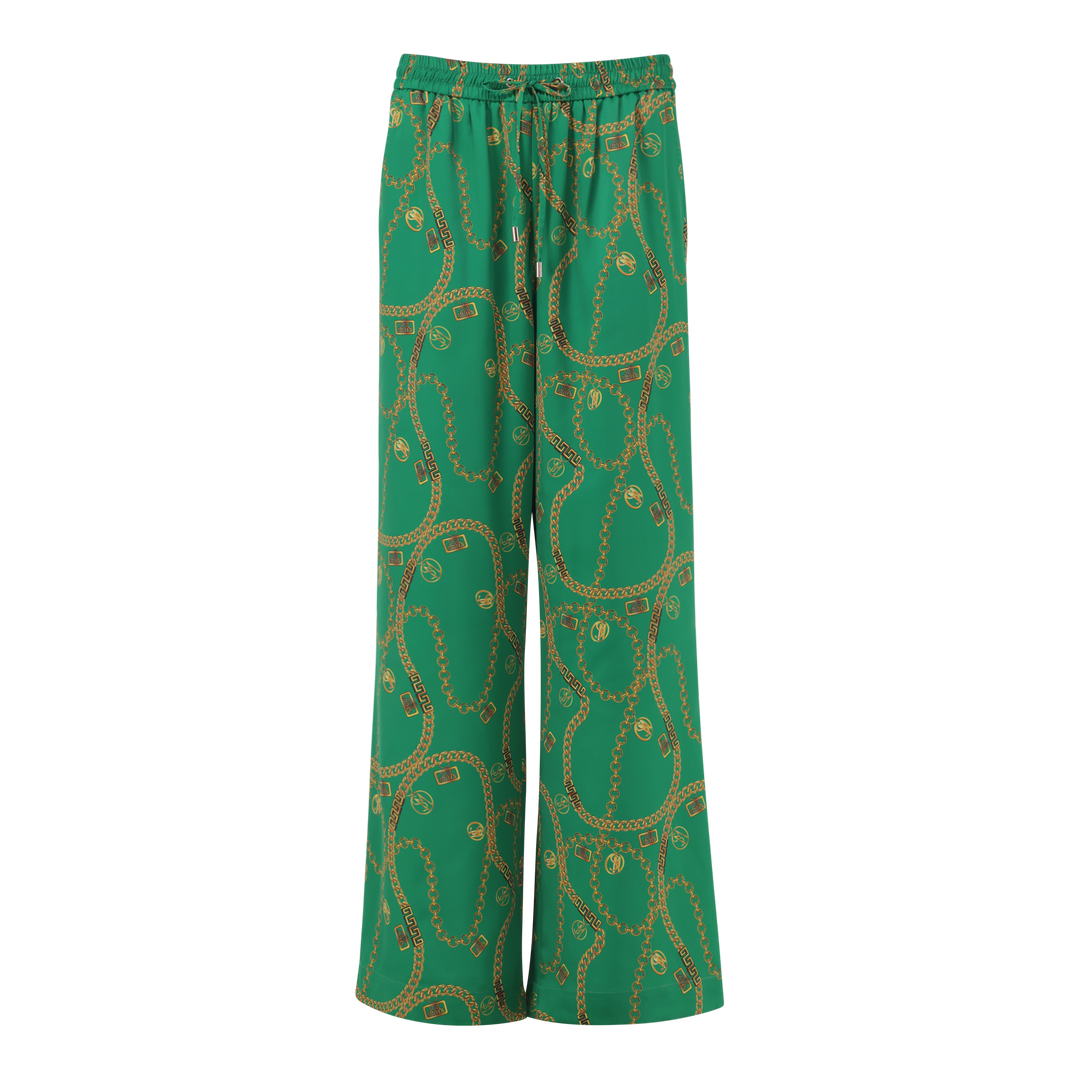 WENDY GREEN WIDE LEG PANT