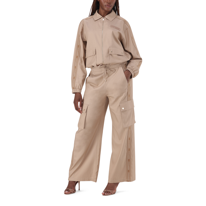 EMILIA CARAMEL WIDELEG CARGO PANT