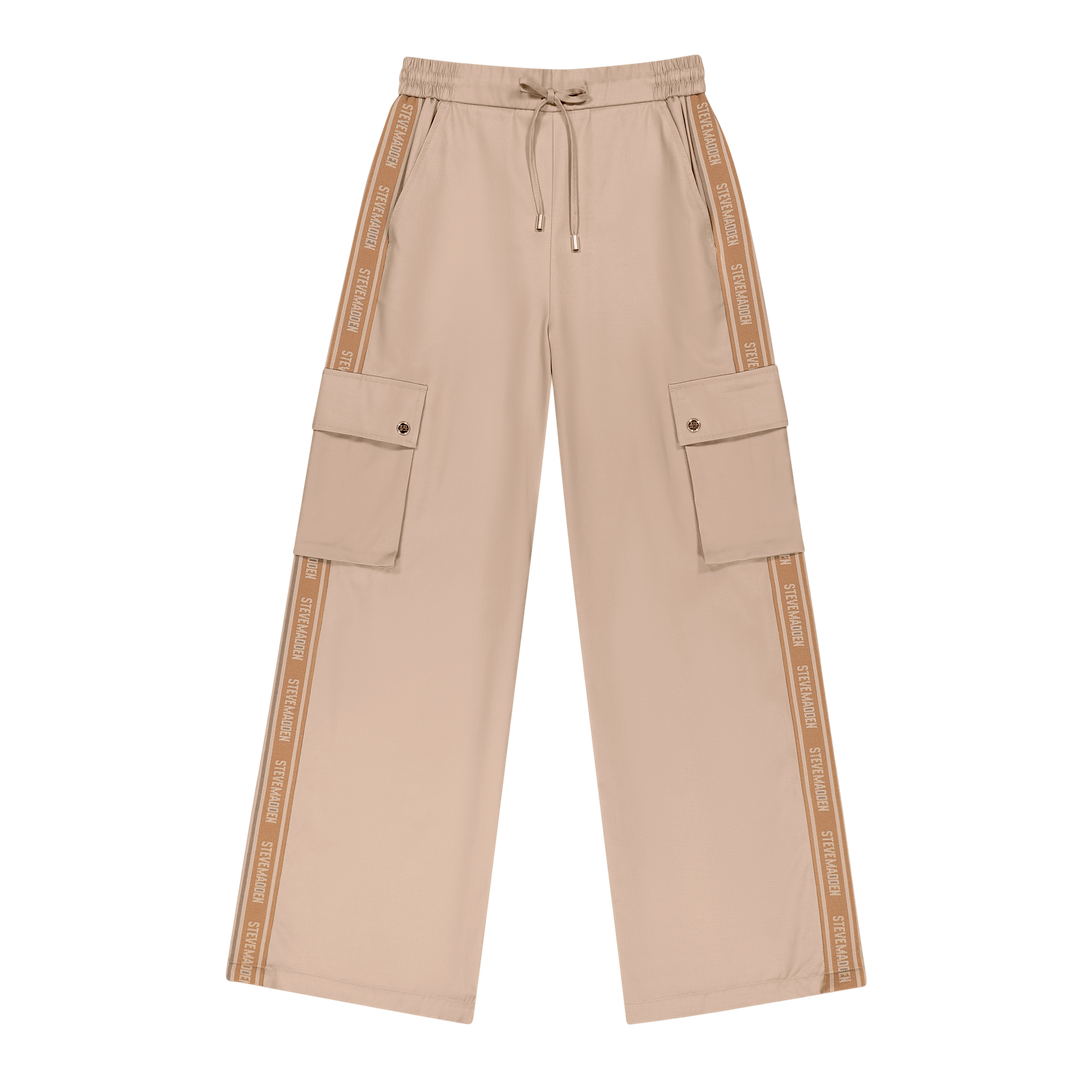 EMILIA CARAMEL WIDELEG CARGO PANT
