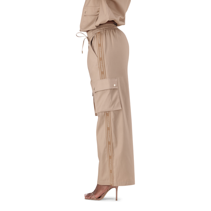 EMILIA CARAMEL WIDELEG CARGO PANT
