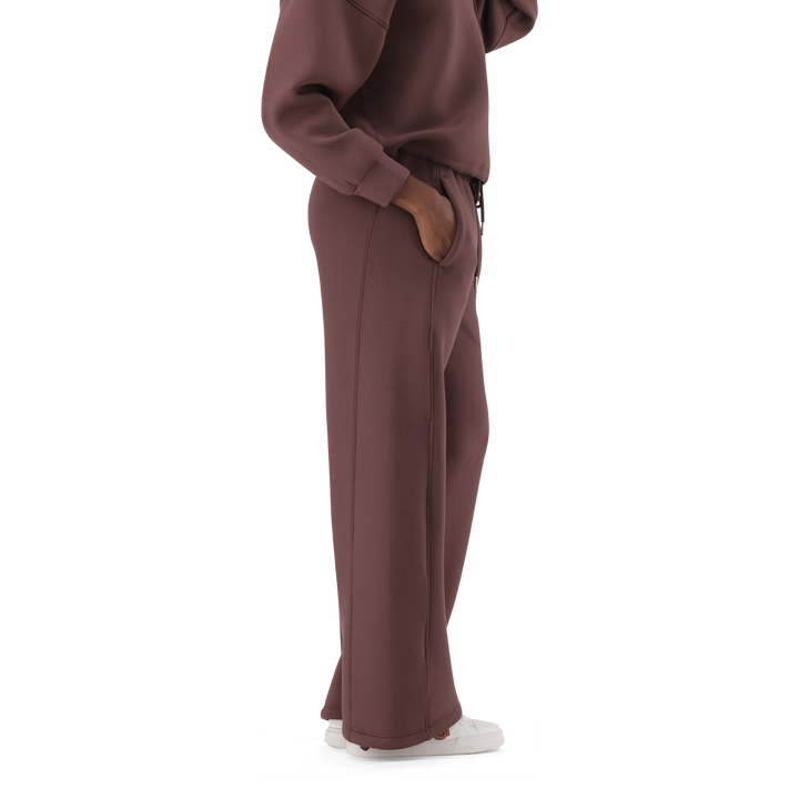 TIFFANY BROWN/CHOCOLATE WIDELEG SCUBA JOGGER