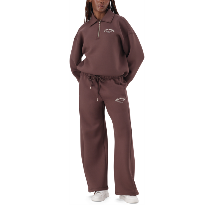 TIFFANY BROWN/CHOCOLATE WIDELEG SCUBA JOGGER