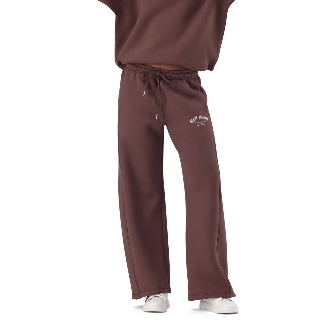 TIFFANY BROWN/CHOCOLATE WIDELEG SCUBA JOGGER