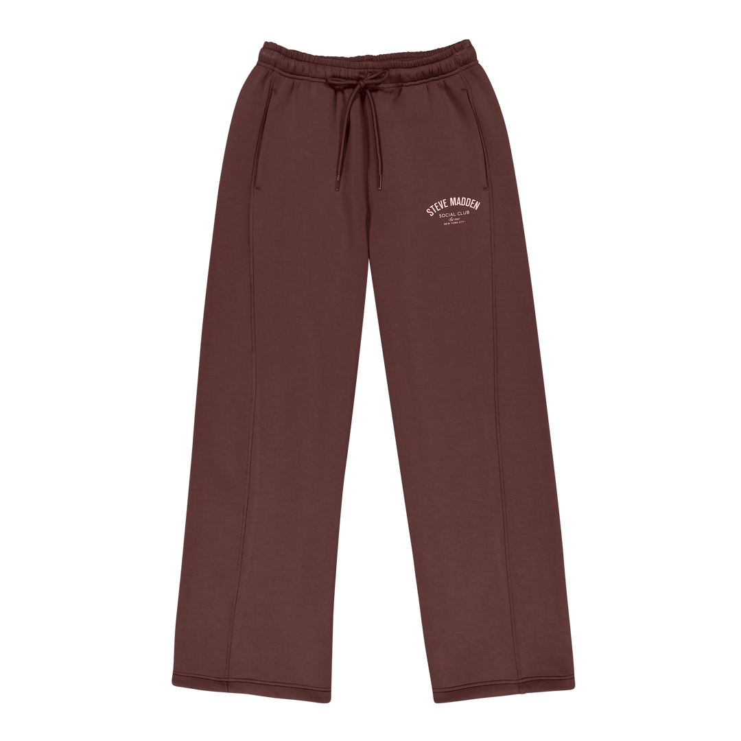 TIFFANY BROWN/CHOCOLATE WIDELEG SCUBA JOGGER