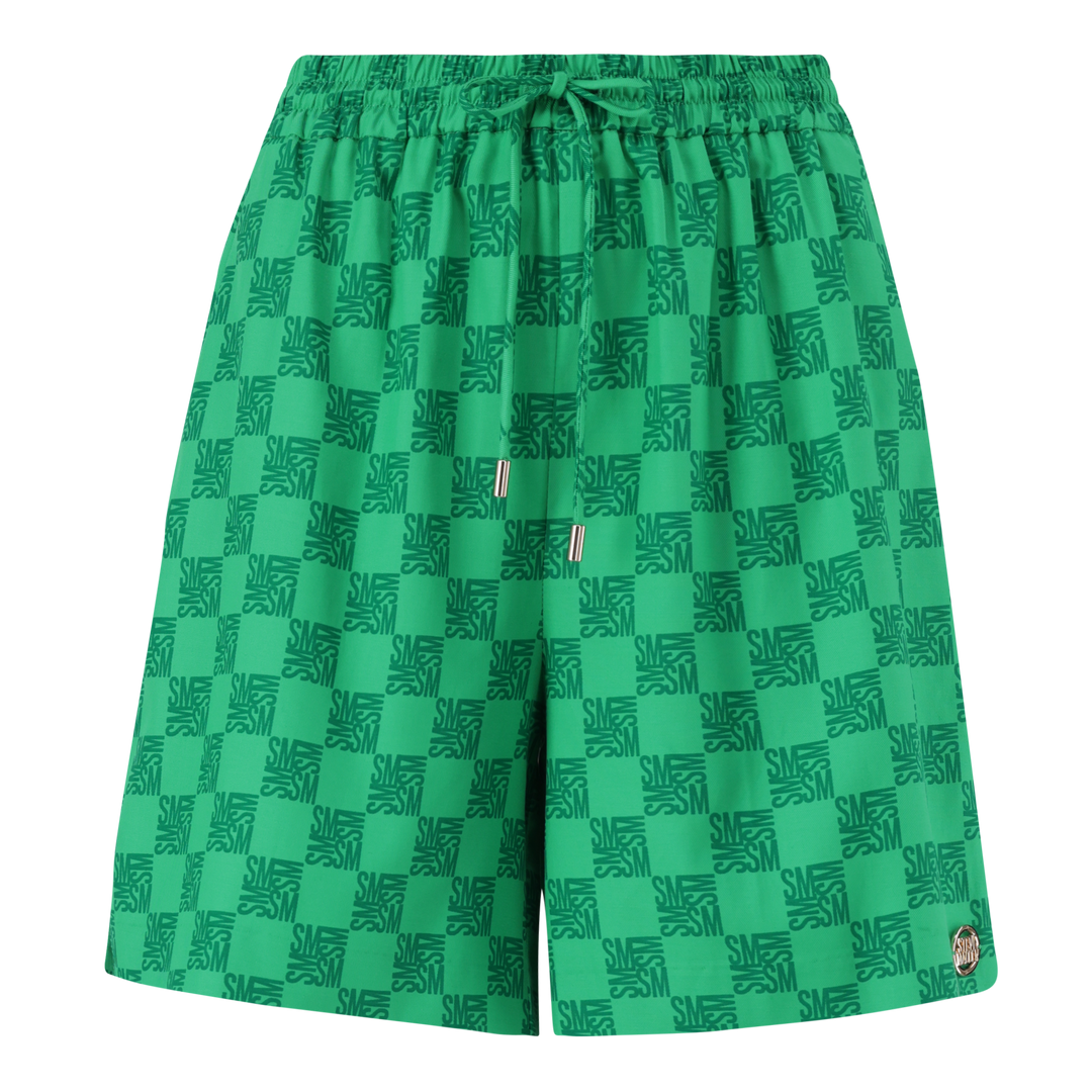 AYRA EMERALD ALLOVER PRINTED LOGO SHORTS
