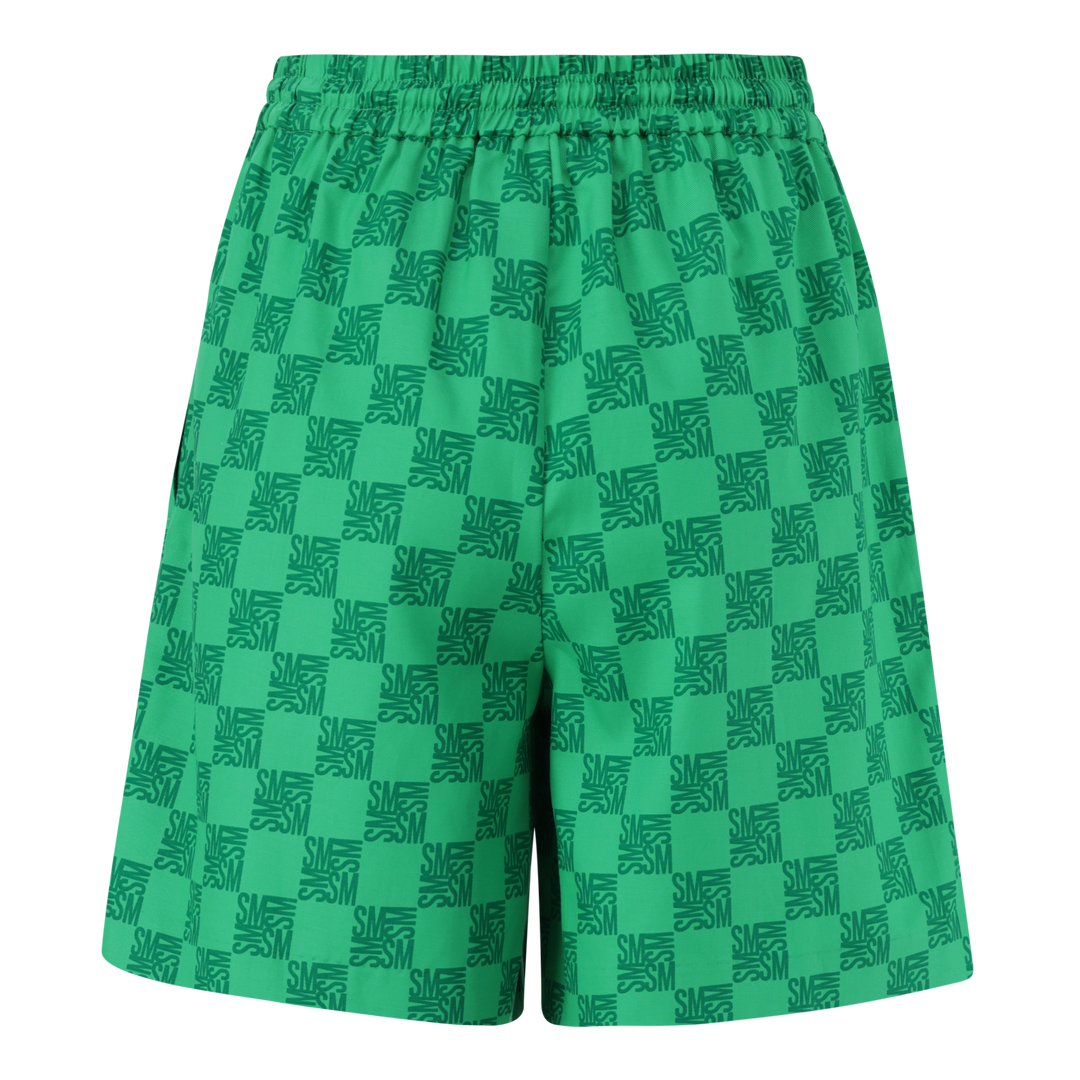 AYRA EMERALD ALLOVER PRINTED LOGO SHORTS