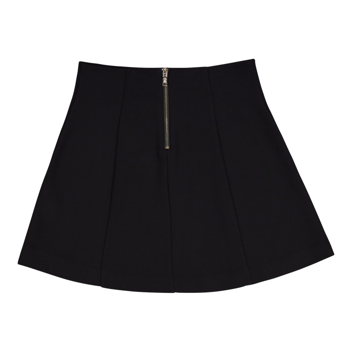LISA BLACK SHORT SKIRT WITH BUTTONS