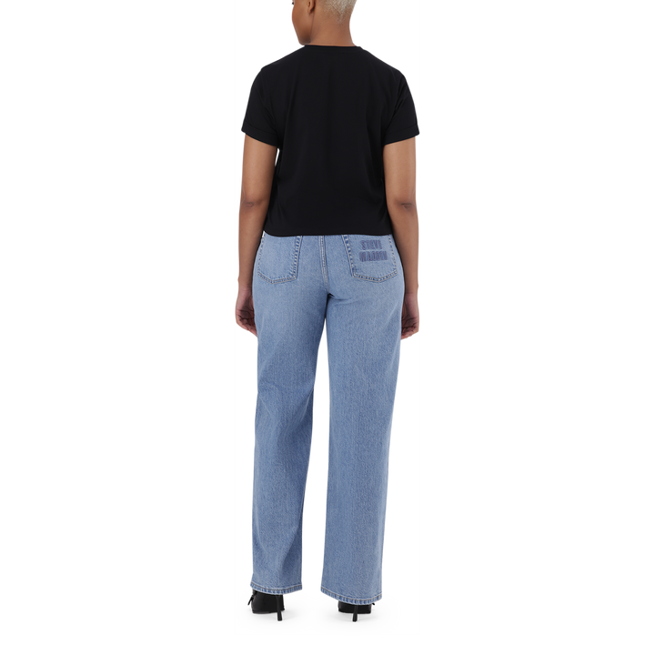 KITTY BOXY LOGO TEE BLACK