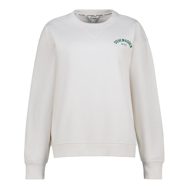 AMELIA CREAM OVERSIZED CREW NECK FLEECE SWEAT